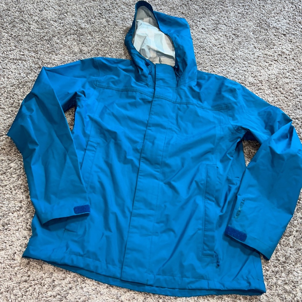 Merrell Mens Blue Hooded Jacket raincoat